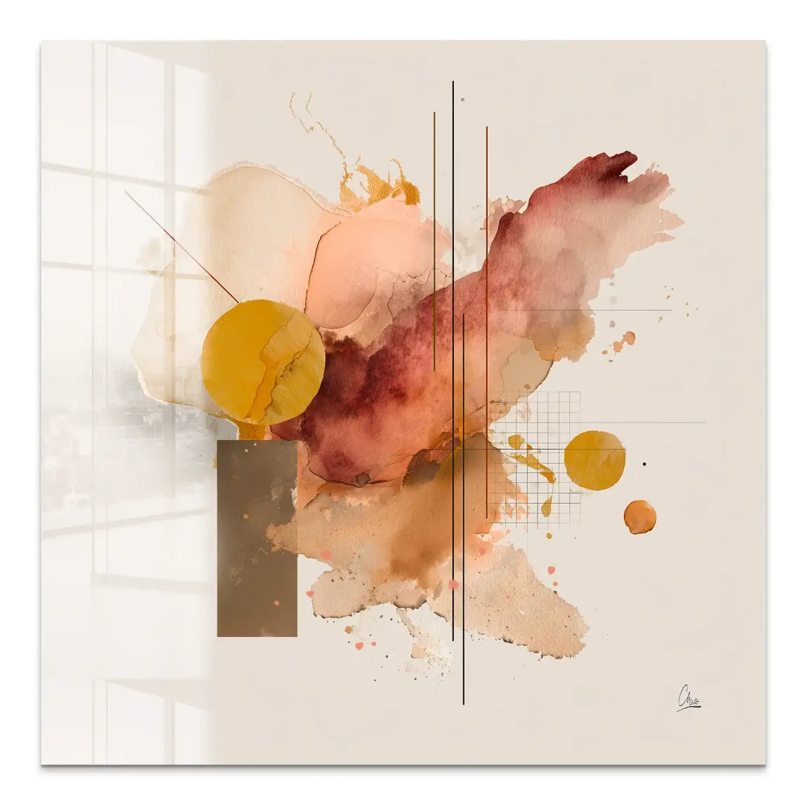 Amber Flow Acrylglas Bild