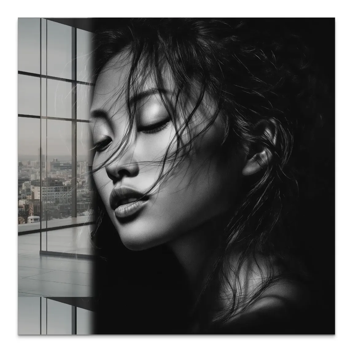 Asian Noir Portrait Acrylglas Bild