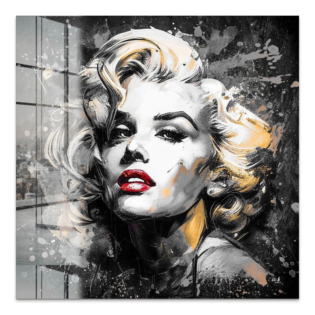 Marilyn Monroe Abstrakt Black Acrylglas Bild INGALERIE