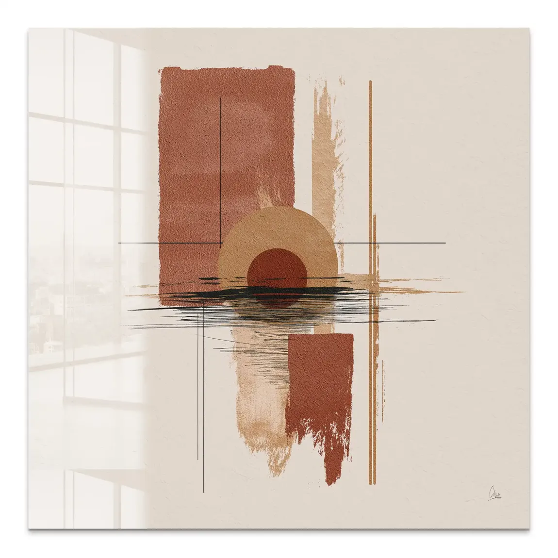 Desert Balance Acrylglas Bild