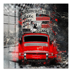 Porsche 911 Abstrakt Acrylglas Bild