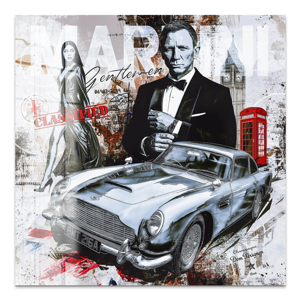 James Bond Martini Style Acrylglas Bild INGALERIE