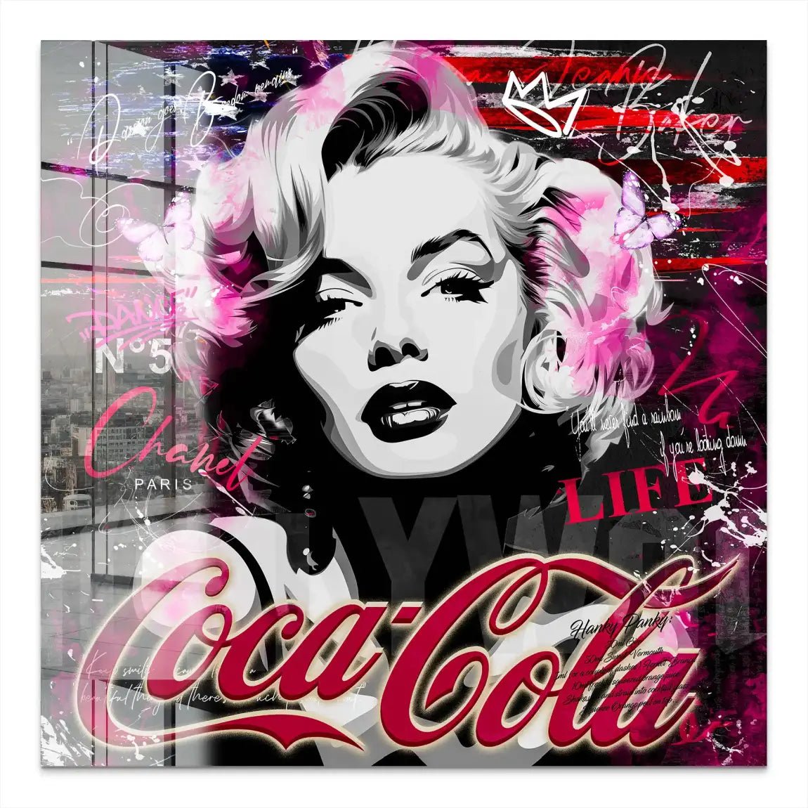 Marilyn Monroe Coke Acrylglas Bild INGALERIE