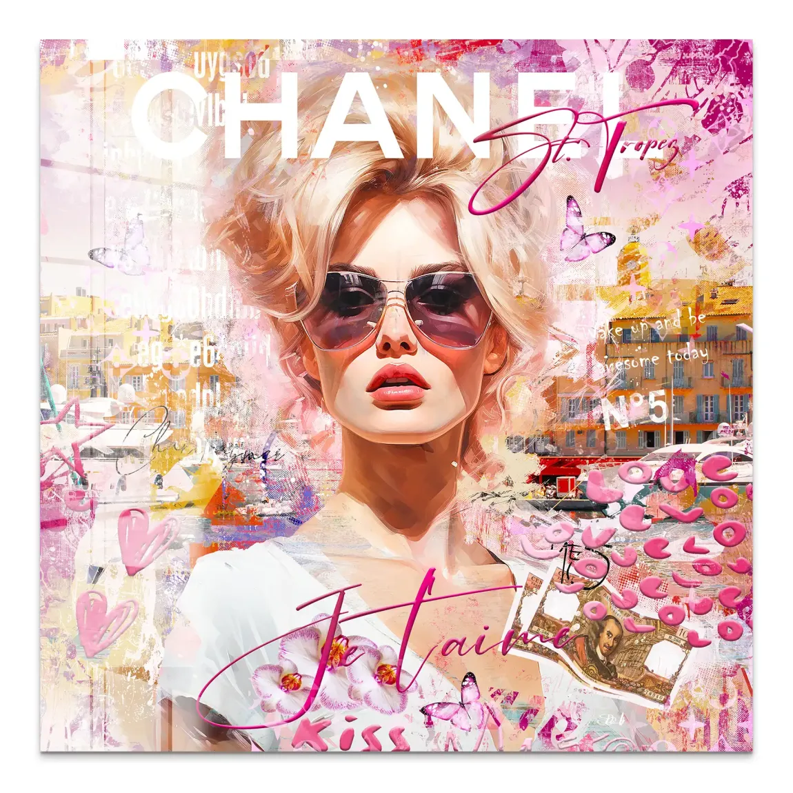 Bardot St Tropez Art Acrylglas Bild