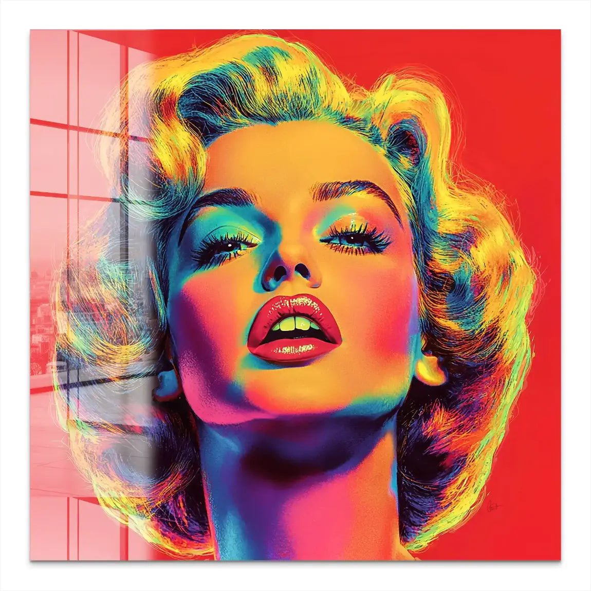 Marilyn Monroe Pop Art Style Acrylglas Bild INGALERIE