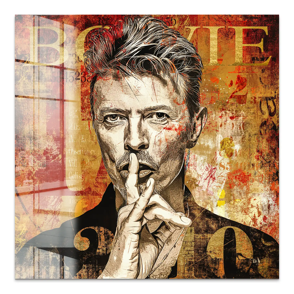 David Bowie Abstrakt Modern Style Acrylglas Bild INGALERIE