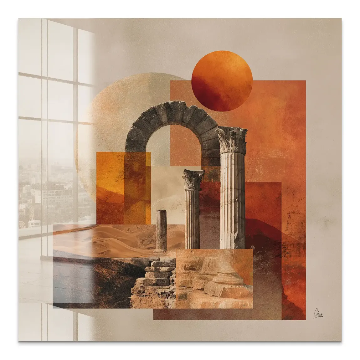 Rom Abstrakt Acrylglas Bild