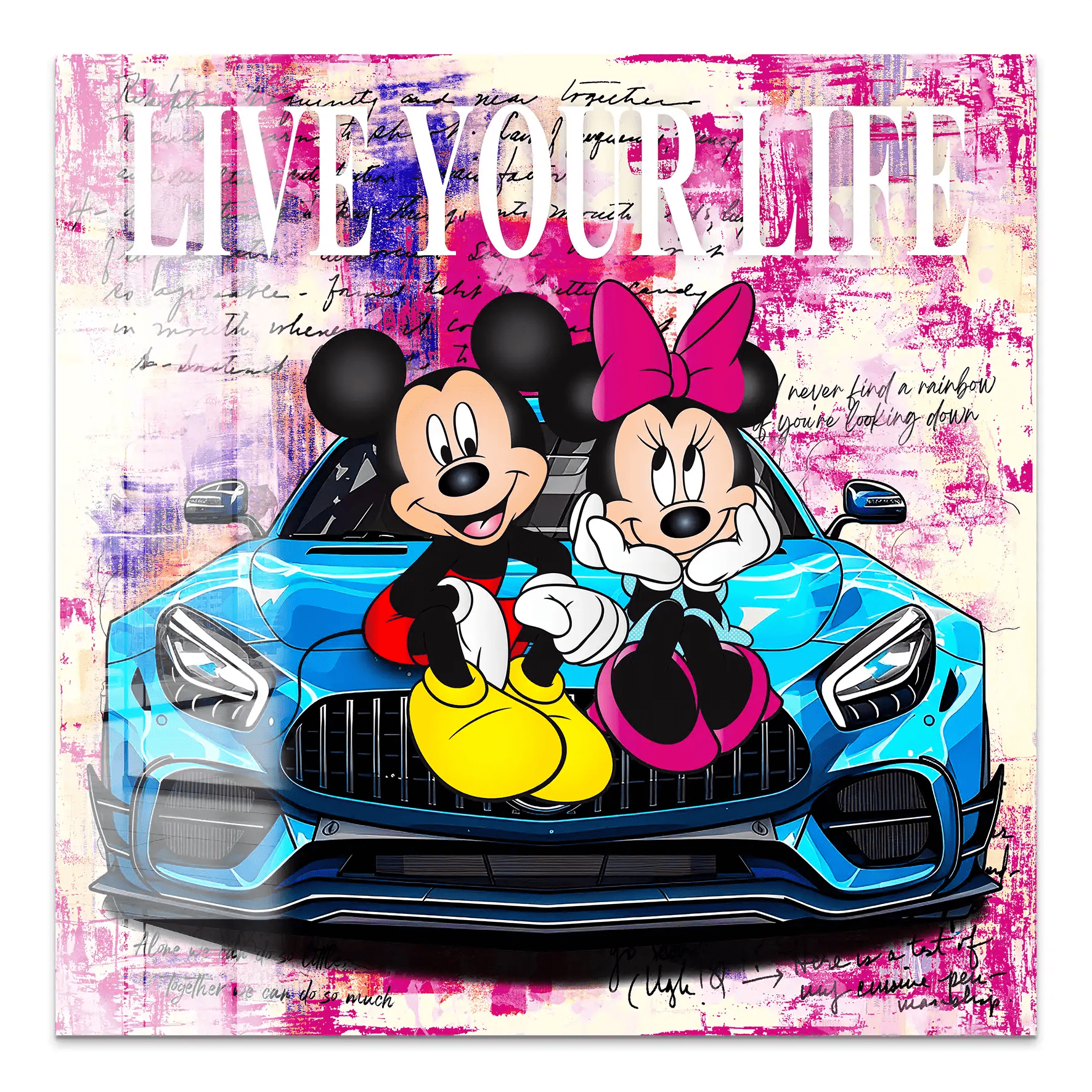 Micky & Minnie Enjoy Nr.2 Acrylglas Bild INGALERIE