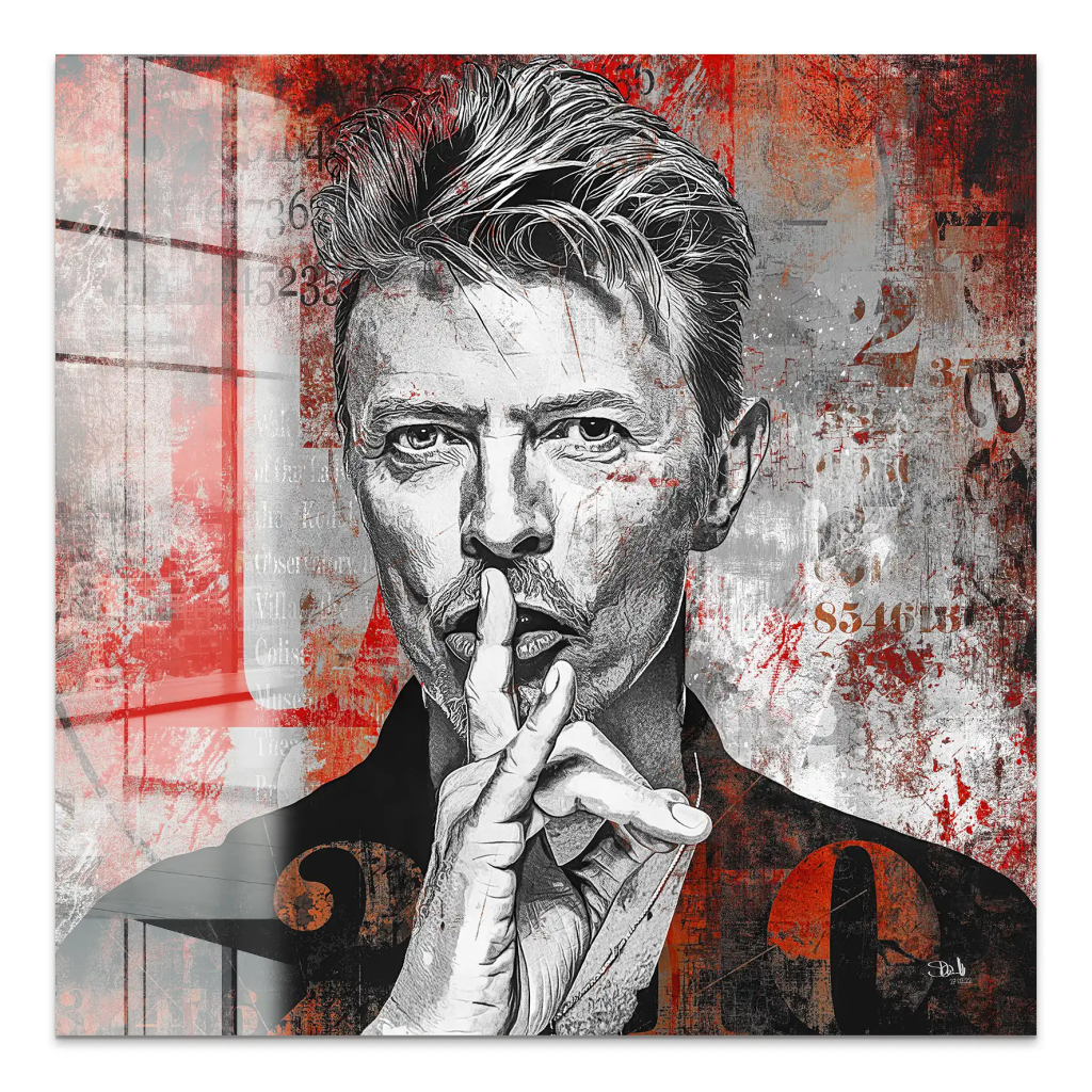 David Bowie Abstrakt Acrylglas Bild INGALERIE