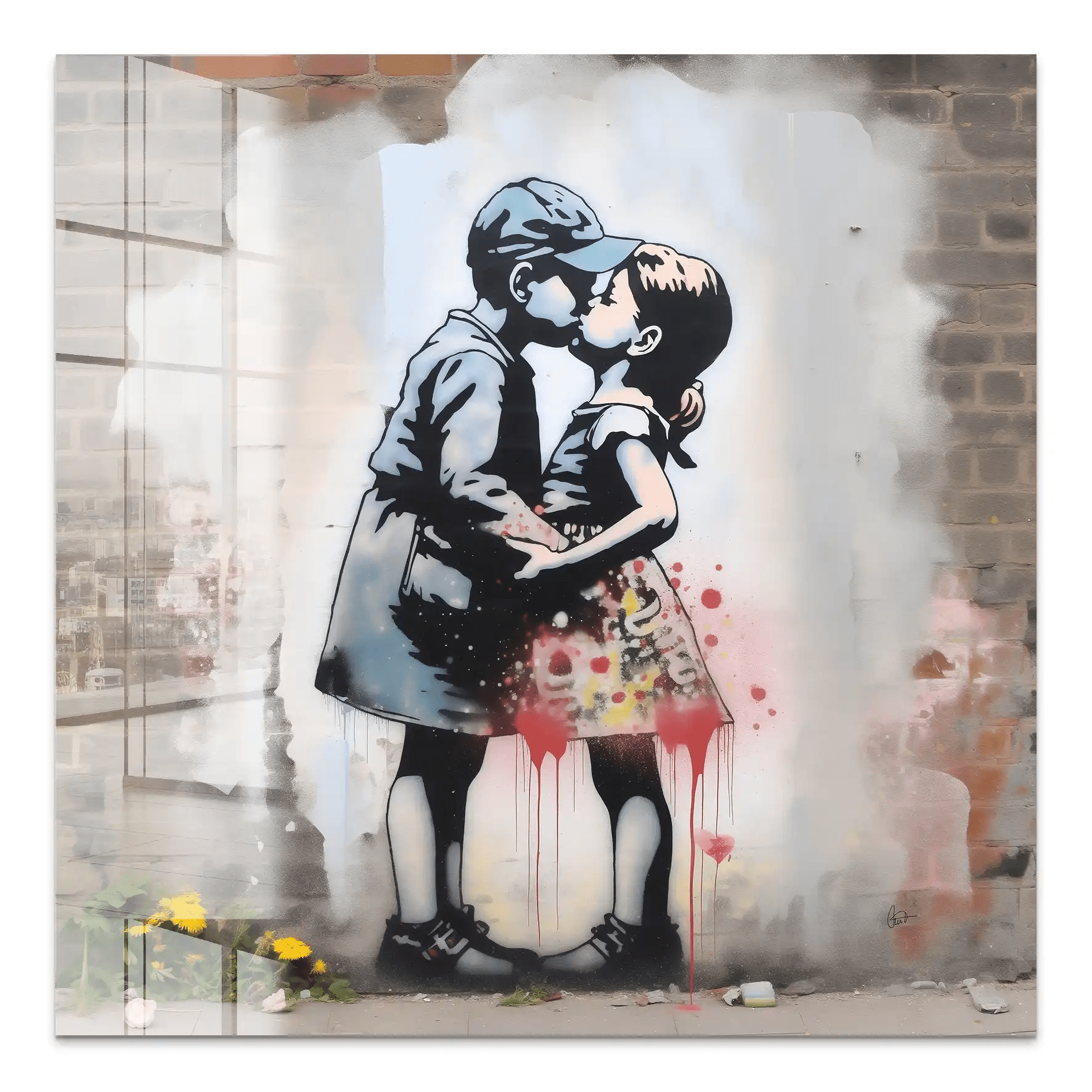 Remember Banksy Style Nr.2 Acrylglas Bild INGALERIE