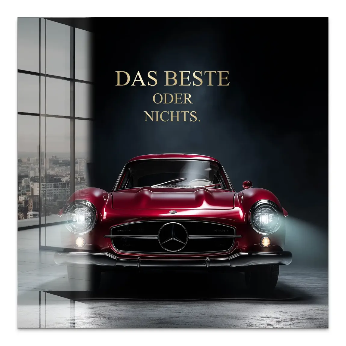 Red Legend Mercedes 300SL Acrylglas Bild