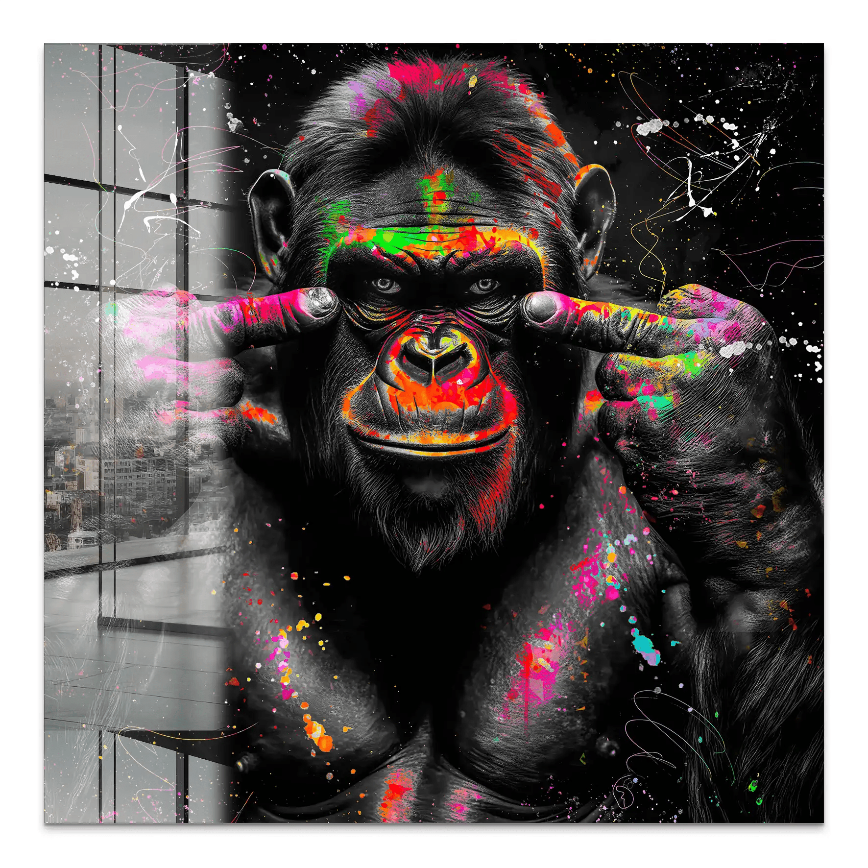 Bad Gorilla Acrylglas Bild INGALERIE