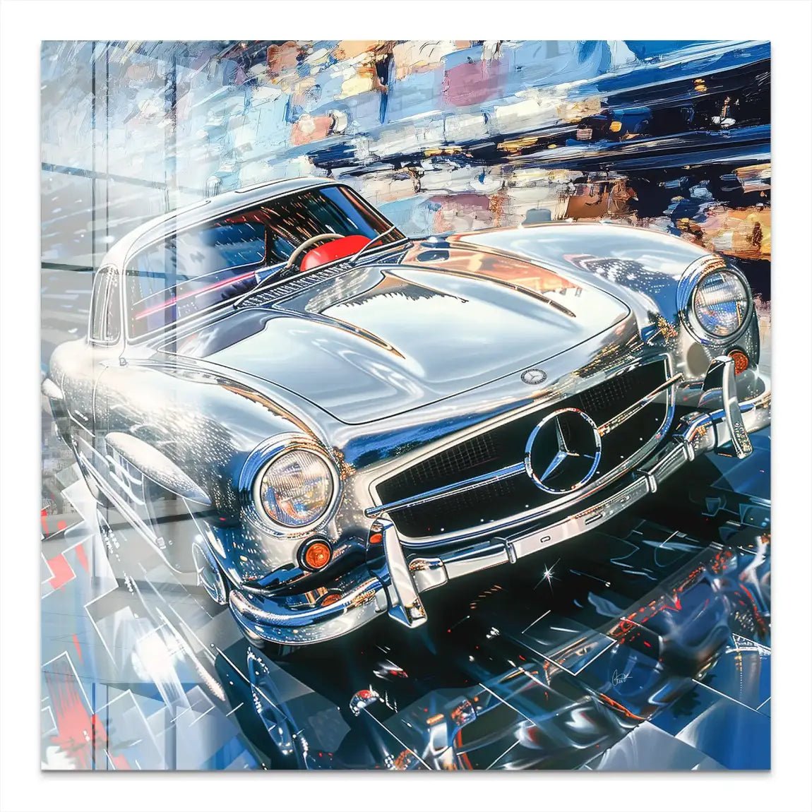 Mercedes 300 SL Acrylglas Bild INGALERIE