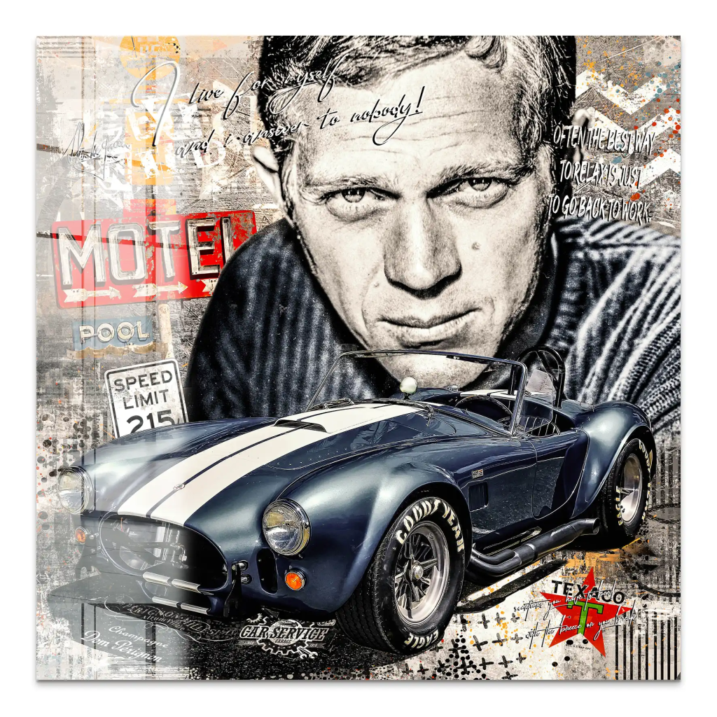 Steve AC Cobra Pop Art Acrylglas Bild INGALERIE