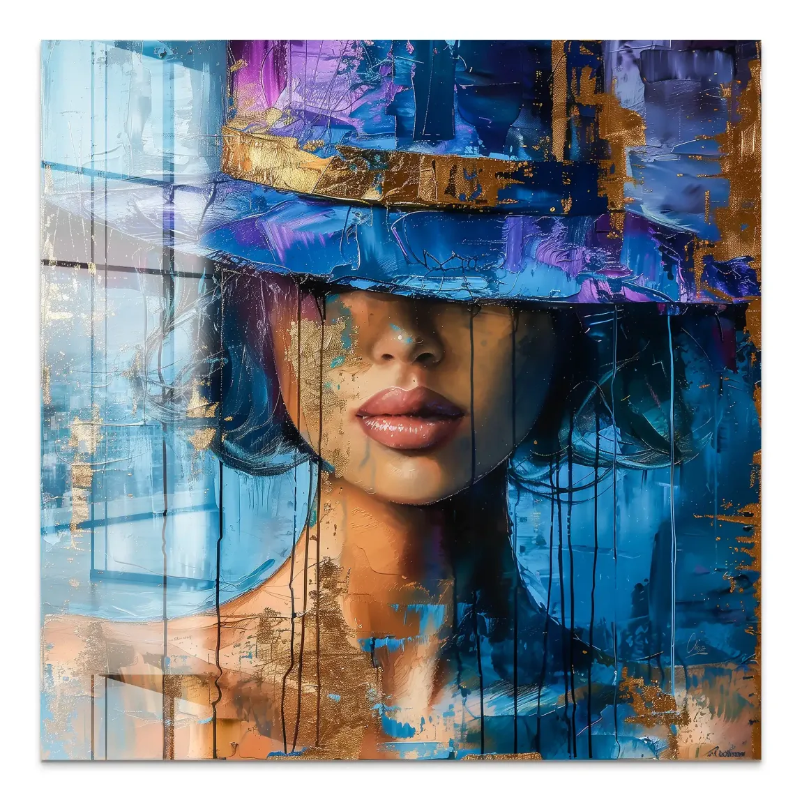 Blue Mystery Acrylglas Bild