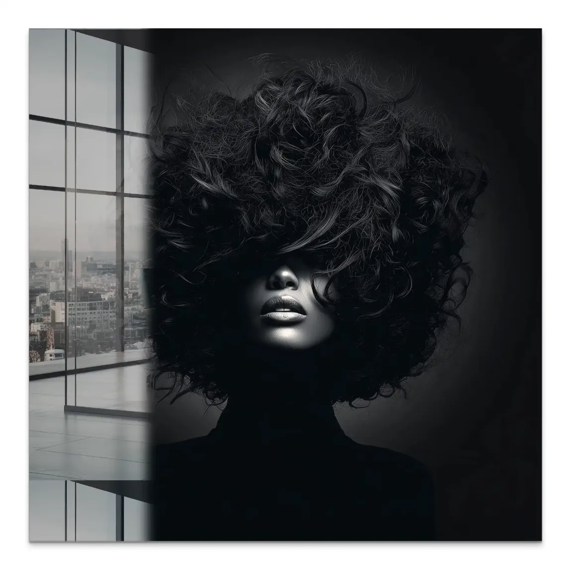 Beauty Curls Acrylglas Bild