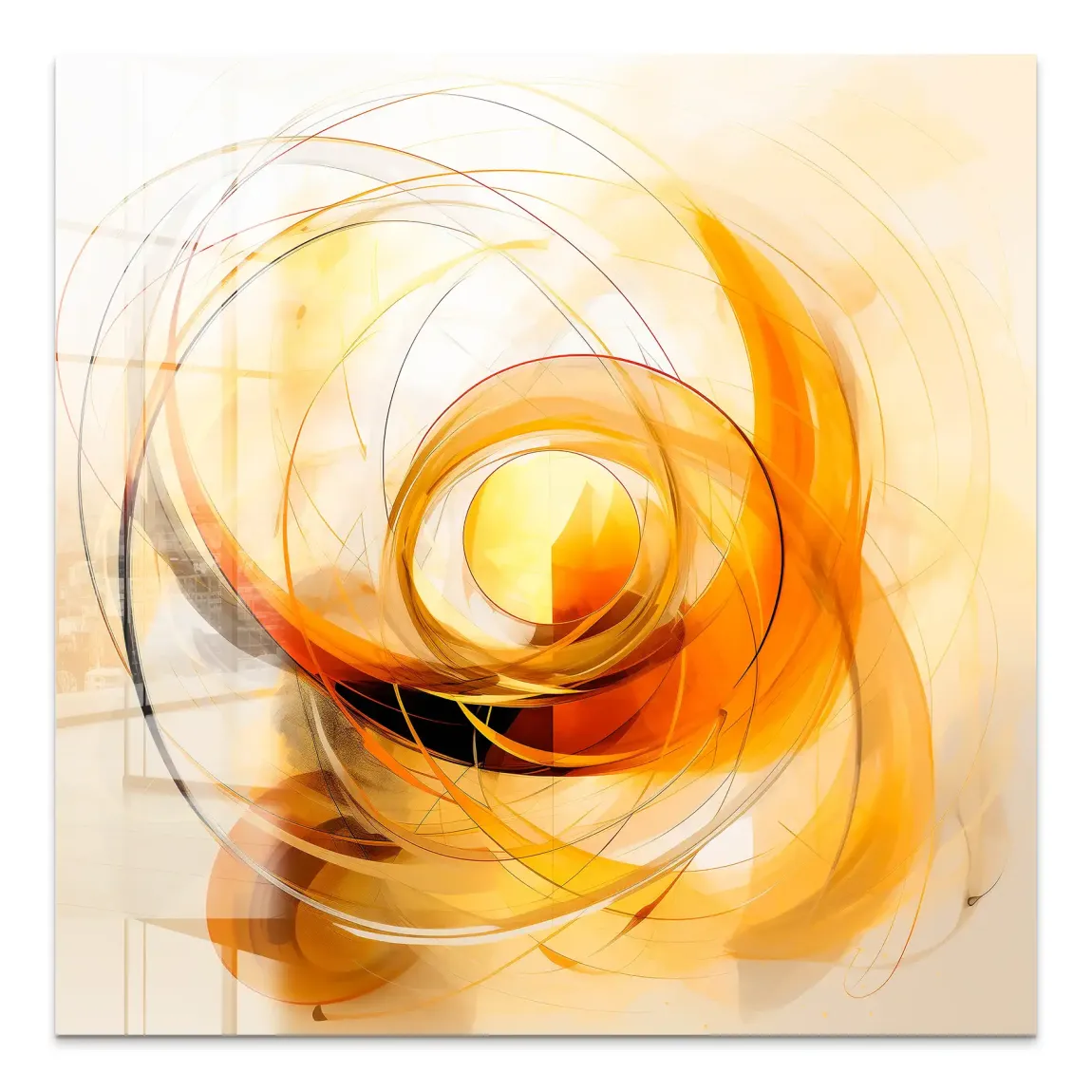 Sonnenwirbel – Energie im Fluss Acrylglas Bild INGALERIE