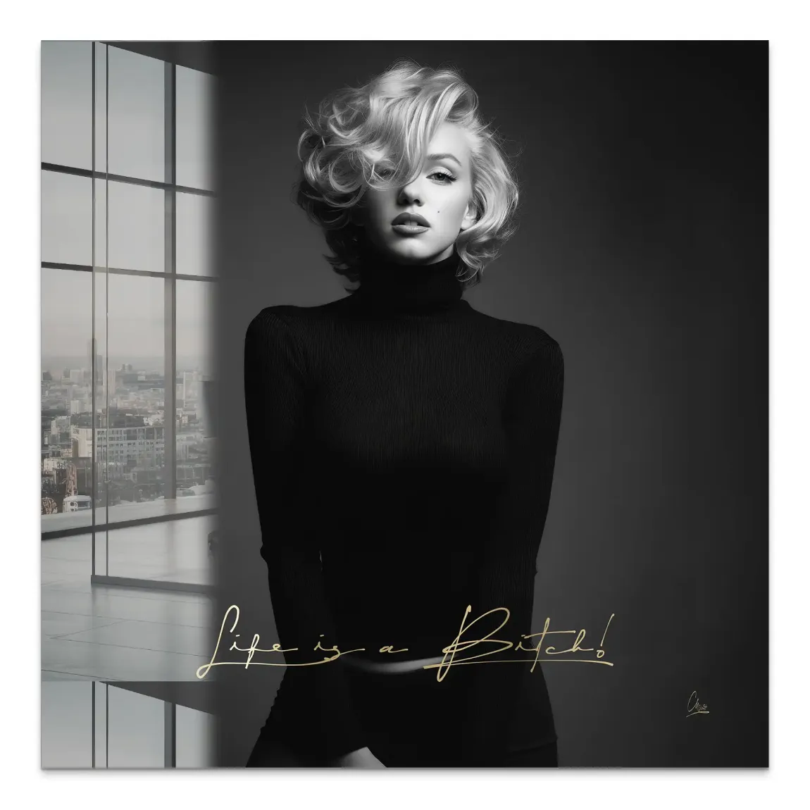 Monroe Life is a Bitch Acrylglas Bild