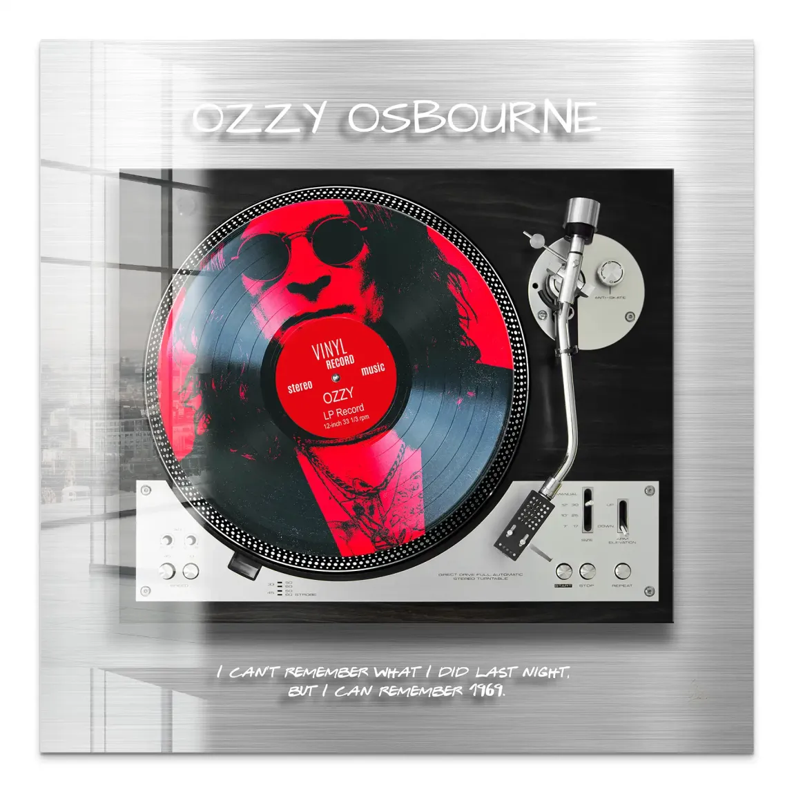 Memory Ozzy Osbourne Acrylglas Bild - INGALERIE | Dein Onlineshop für moderne Wandbilder