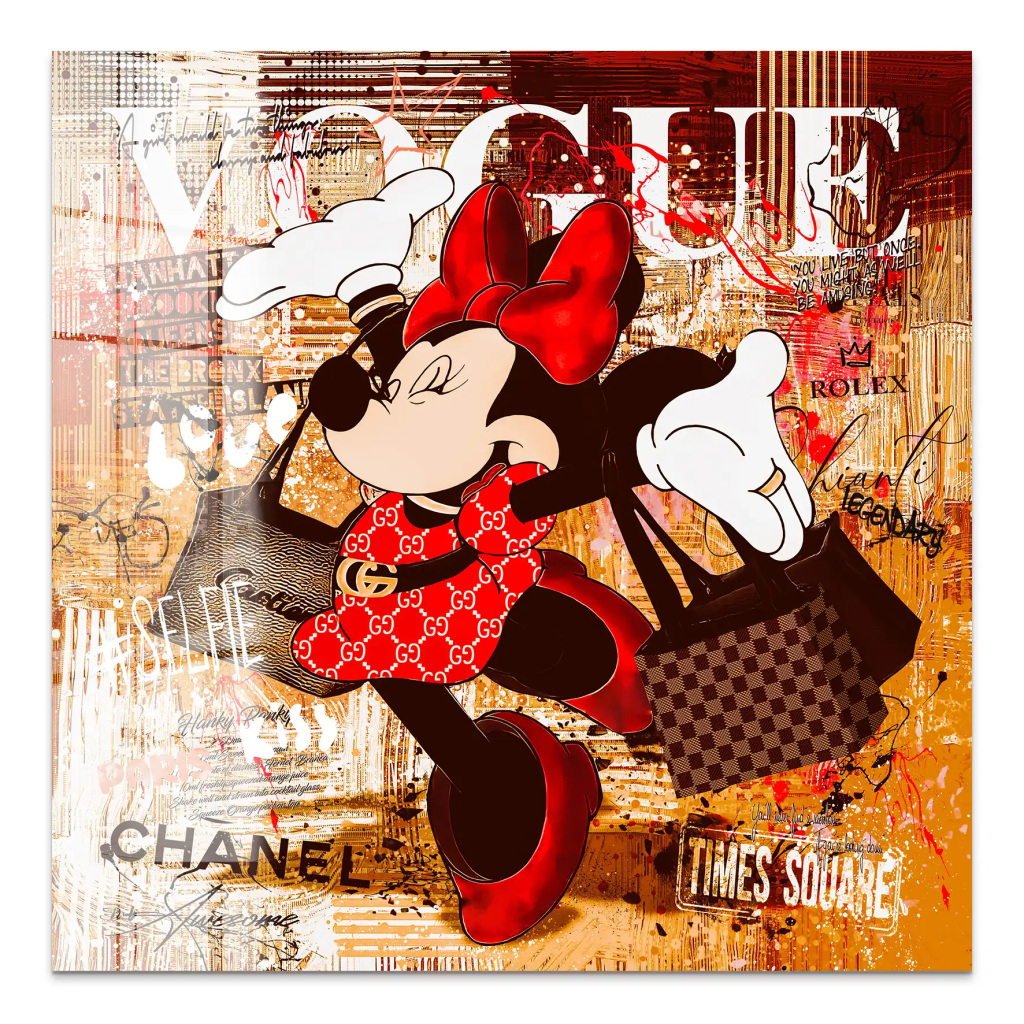 Minnie Vogue Retro Acrylglas Bild INGALERIE