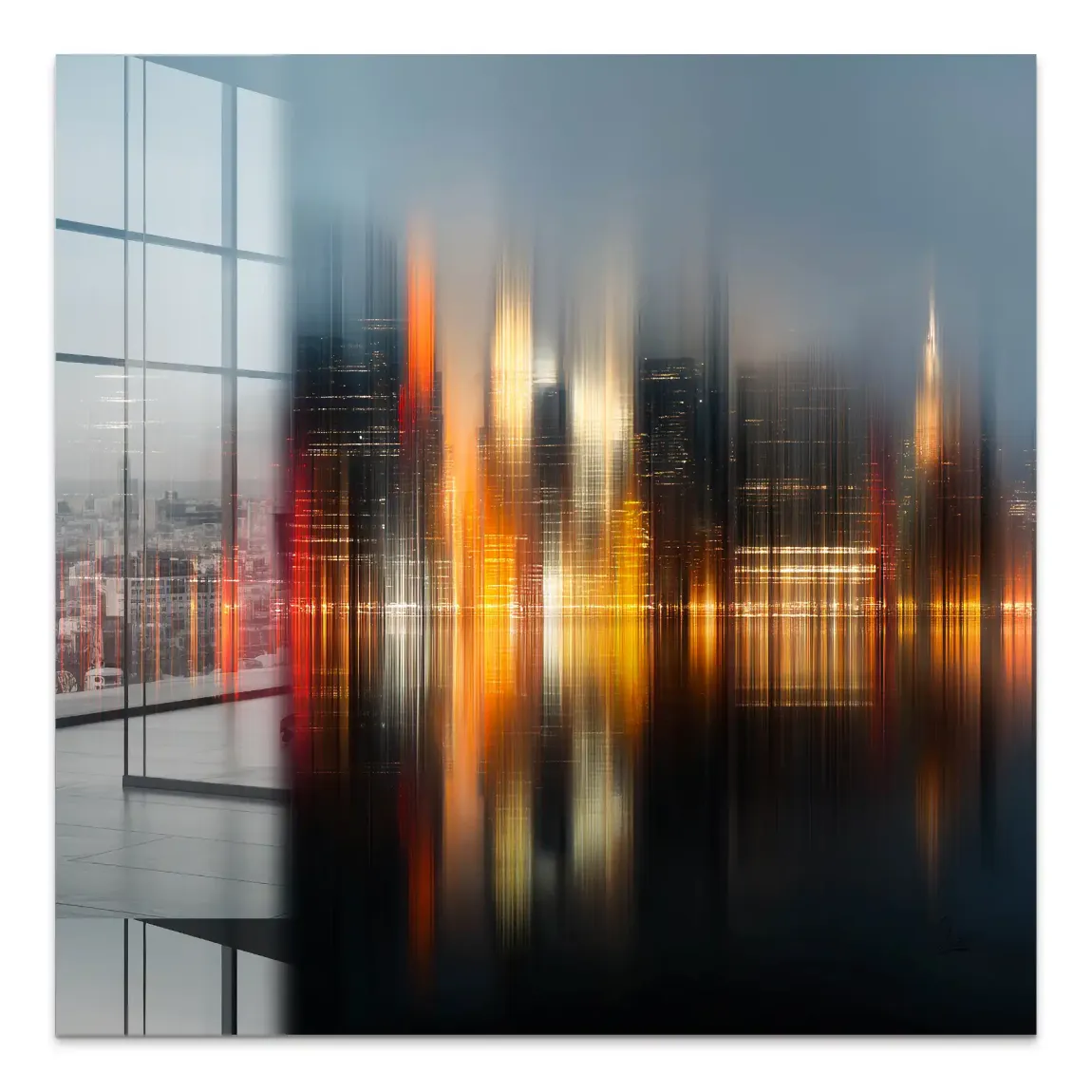 New York abstrakt Lights Acrylglas Bild