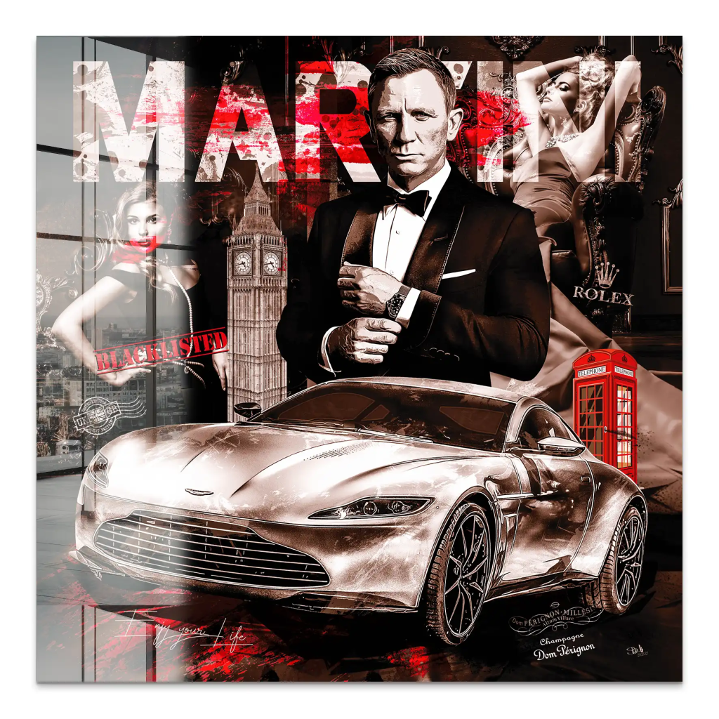 James Bond Modern Style Acrylglas Bild INGALERIE