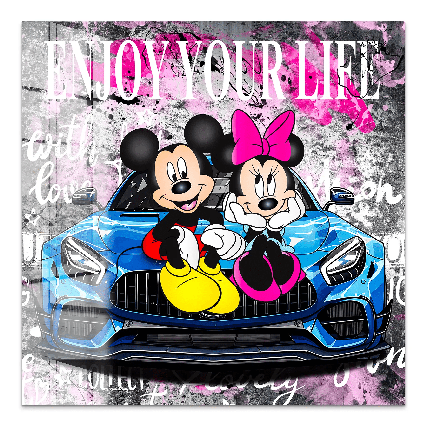 Micky & Minnie Enjoy Acrylglas Bild INGALERIE