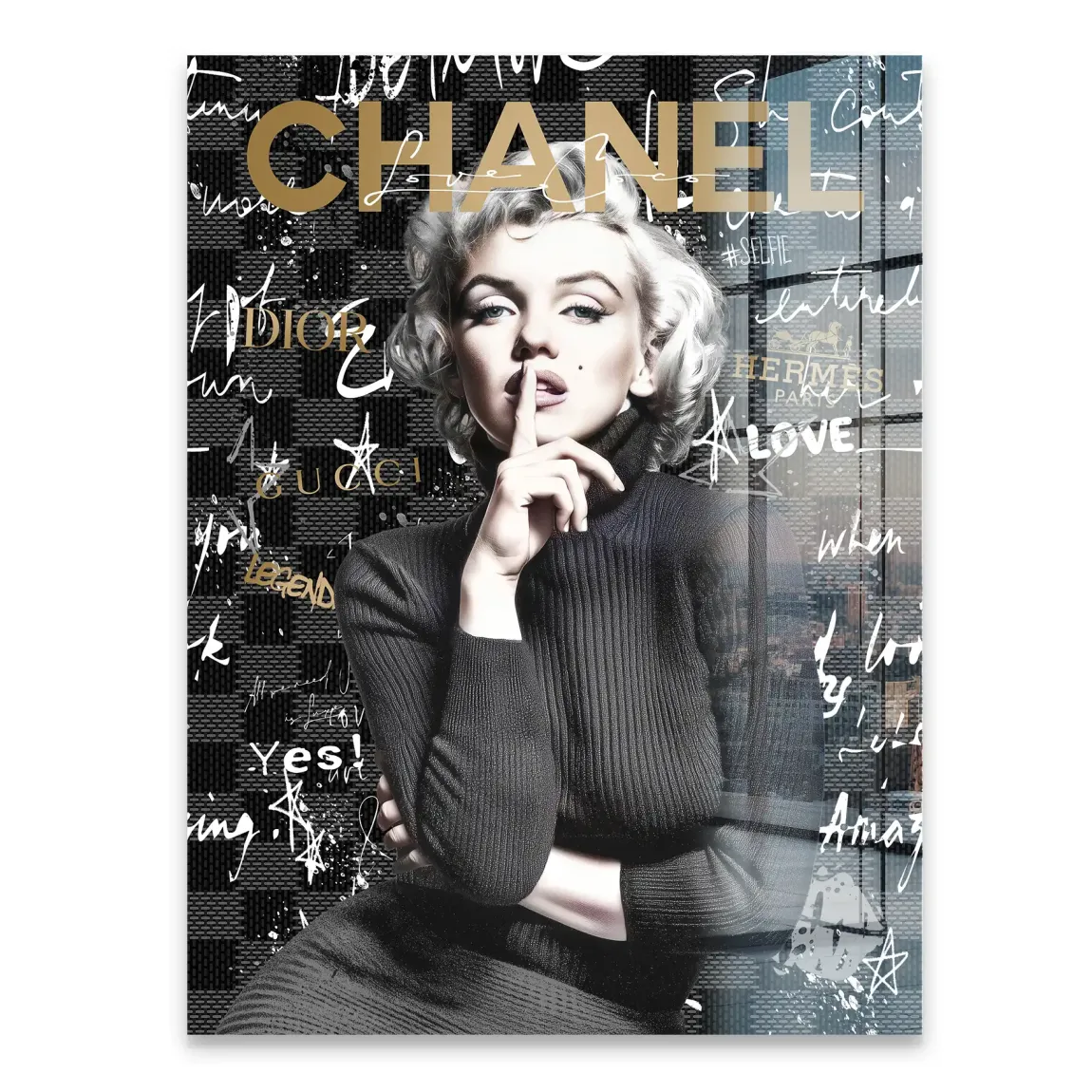 Marilyn loves Chanel Acrylglasbild INGALERIE
