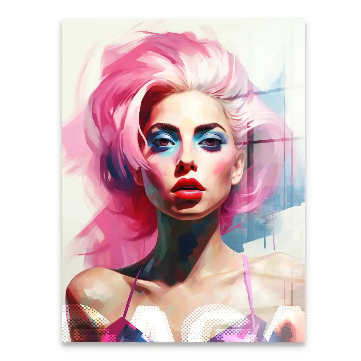 Lady G. in Color Acrylglasbild INGALERIE