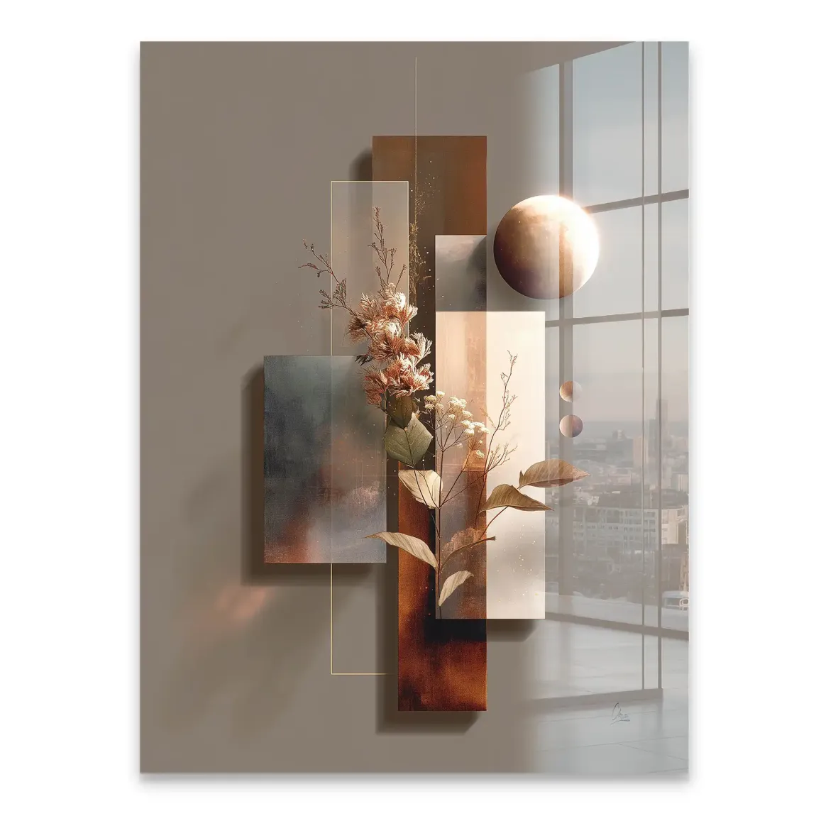 Celestial Bloom Harmony Acrylglasbild