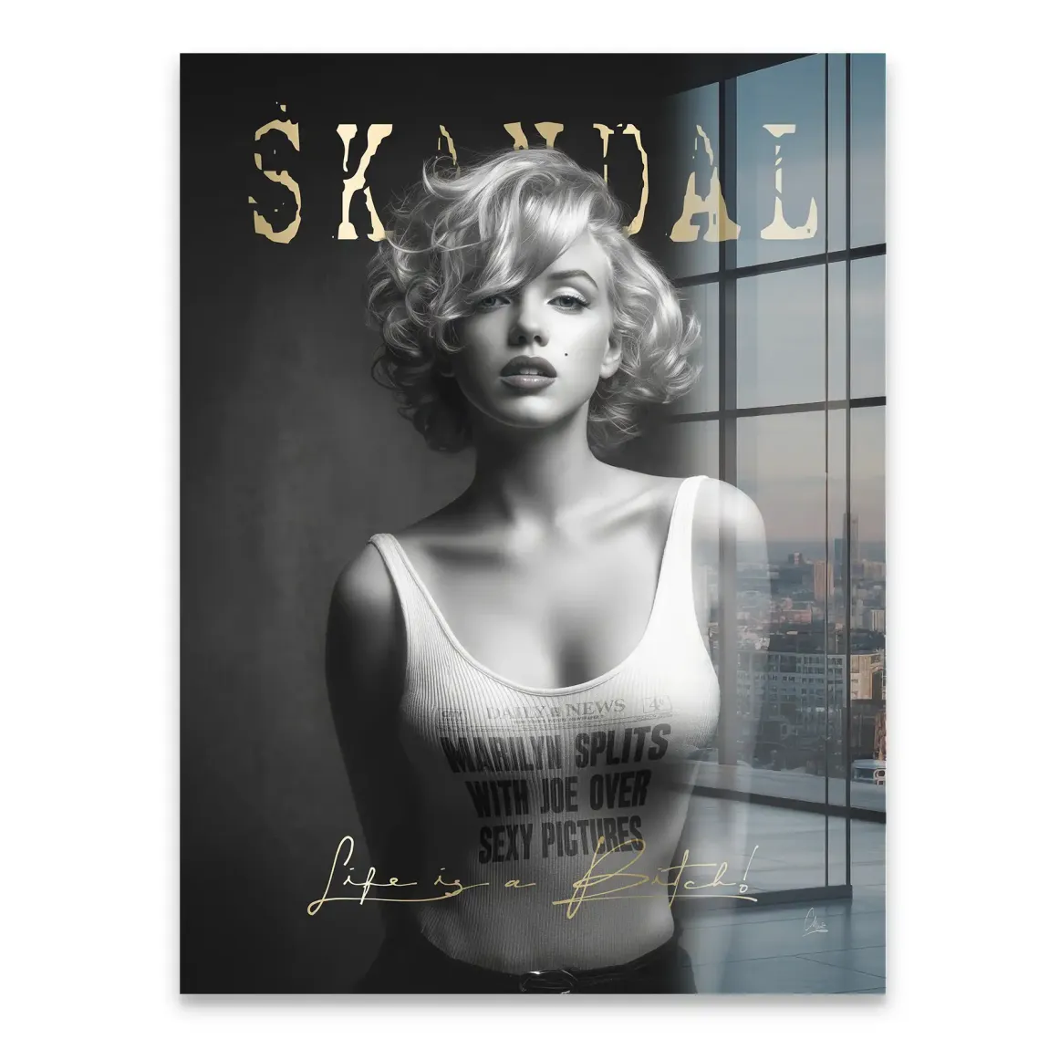 Marilyn Skandal Acrylglasbild