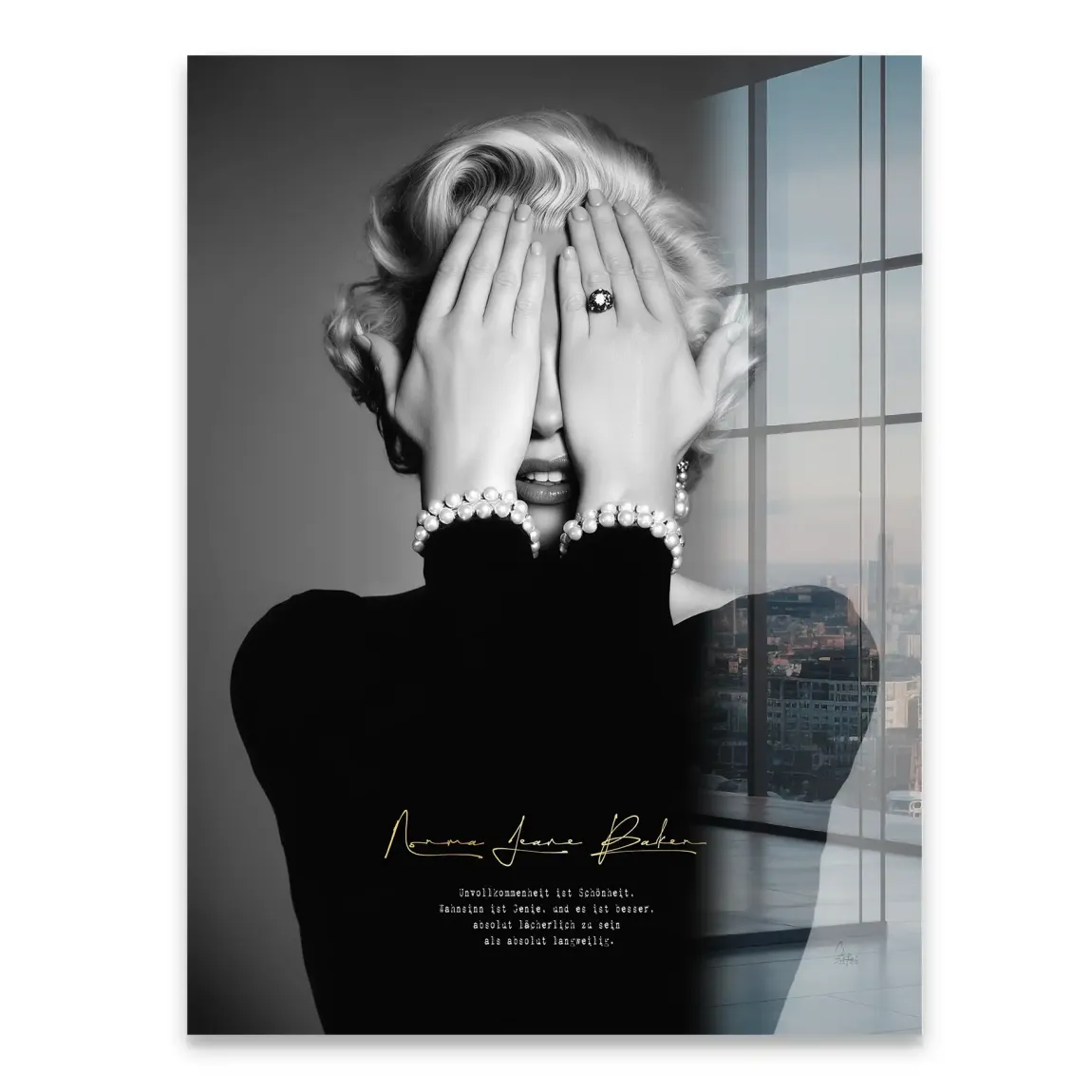 Marilyn Monroe Norma Jeane Acrylglasbild