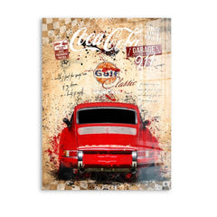 Porsche 911 Vintage Style Acrylglas Bild