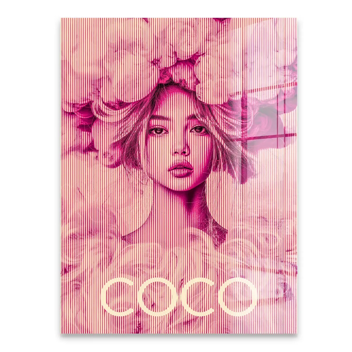 Coco Vision in Pink Acrylglasbild INGALERIE