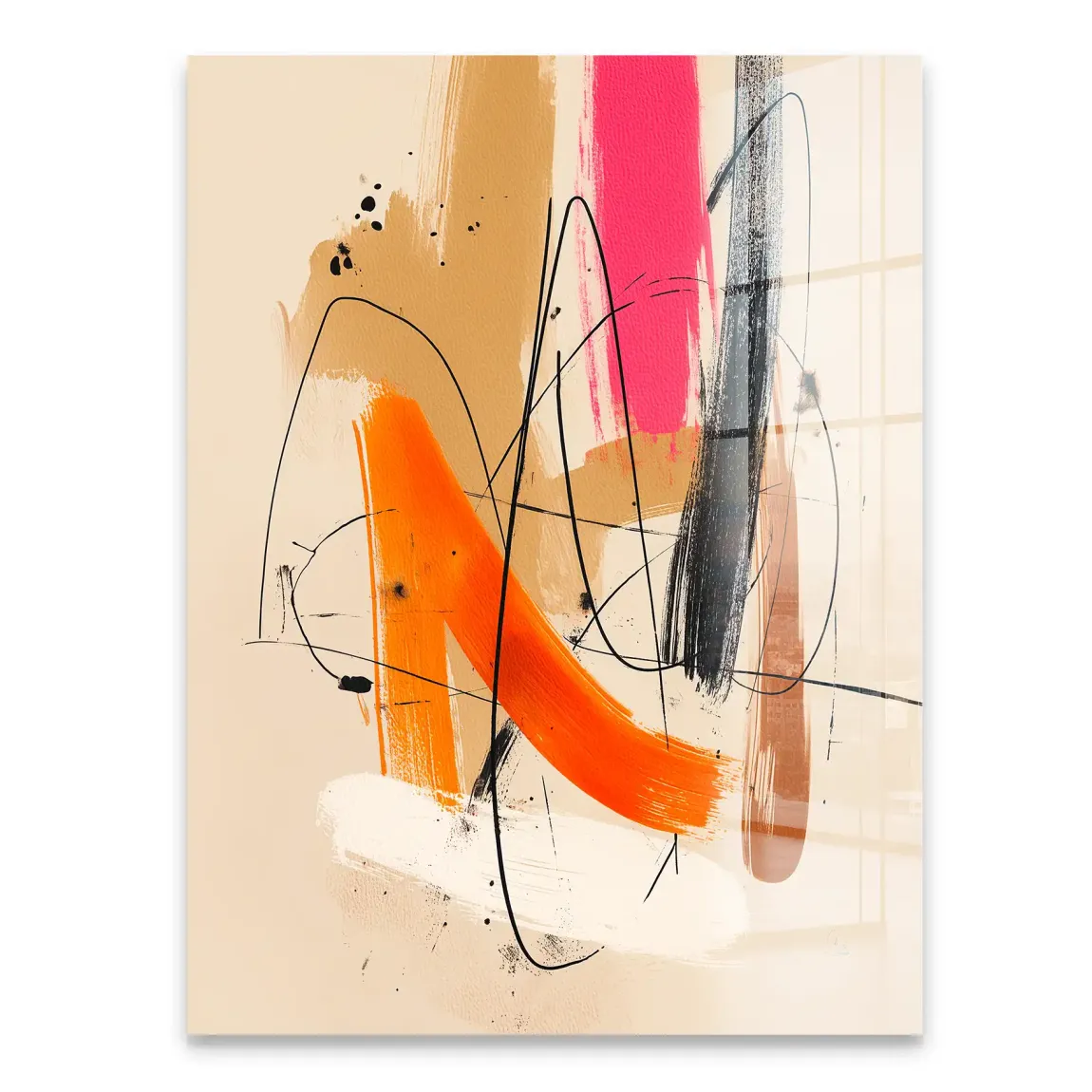 Freie Dynamik Abstrakt Acrylglasbild