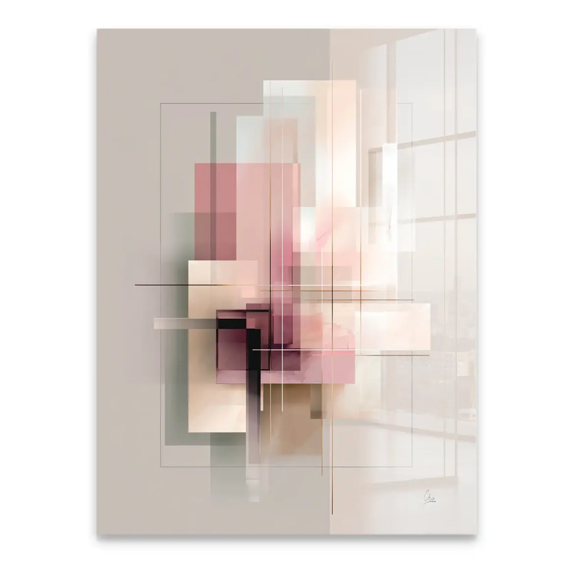 Soft Geometry Acrylglasbild