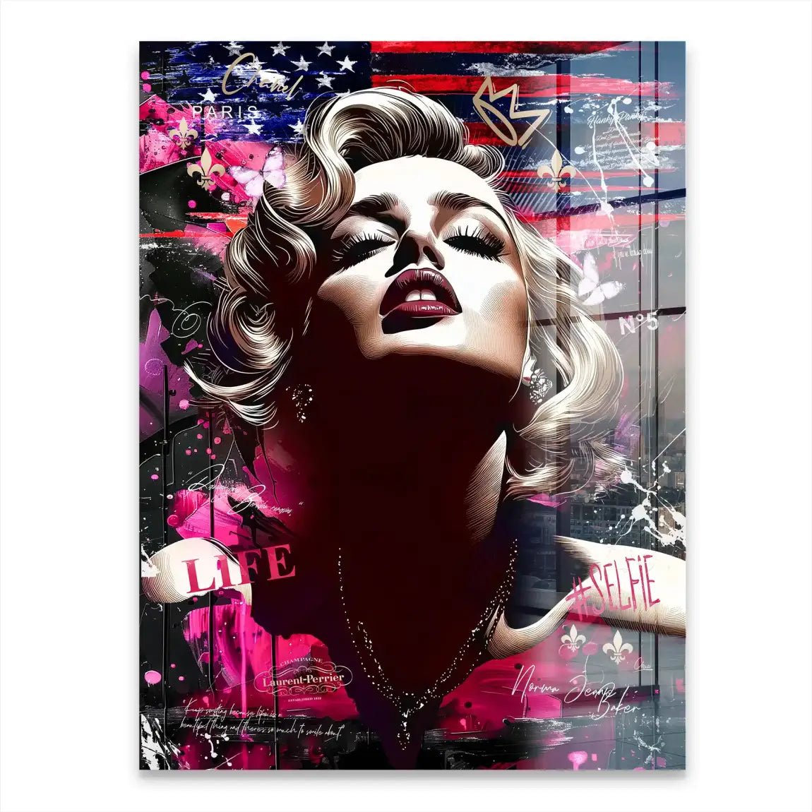 Marilyn Monroe USA Acrylglasbild INGALERIE