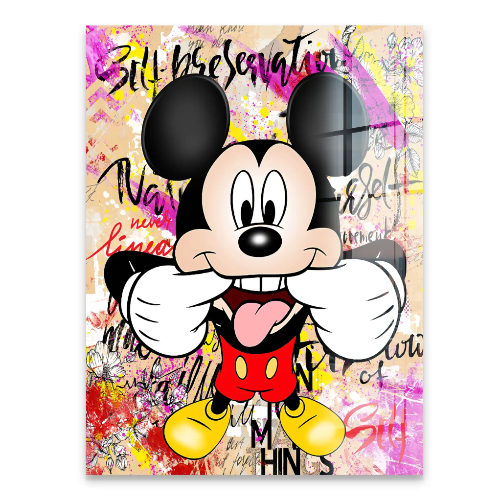 Micky Smile Pop Art Acrylglas Bild INGALERIE