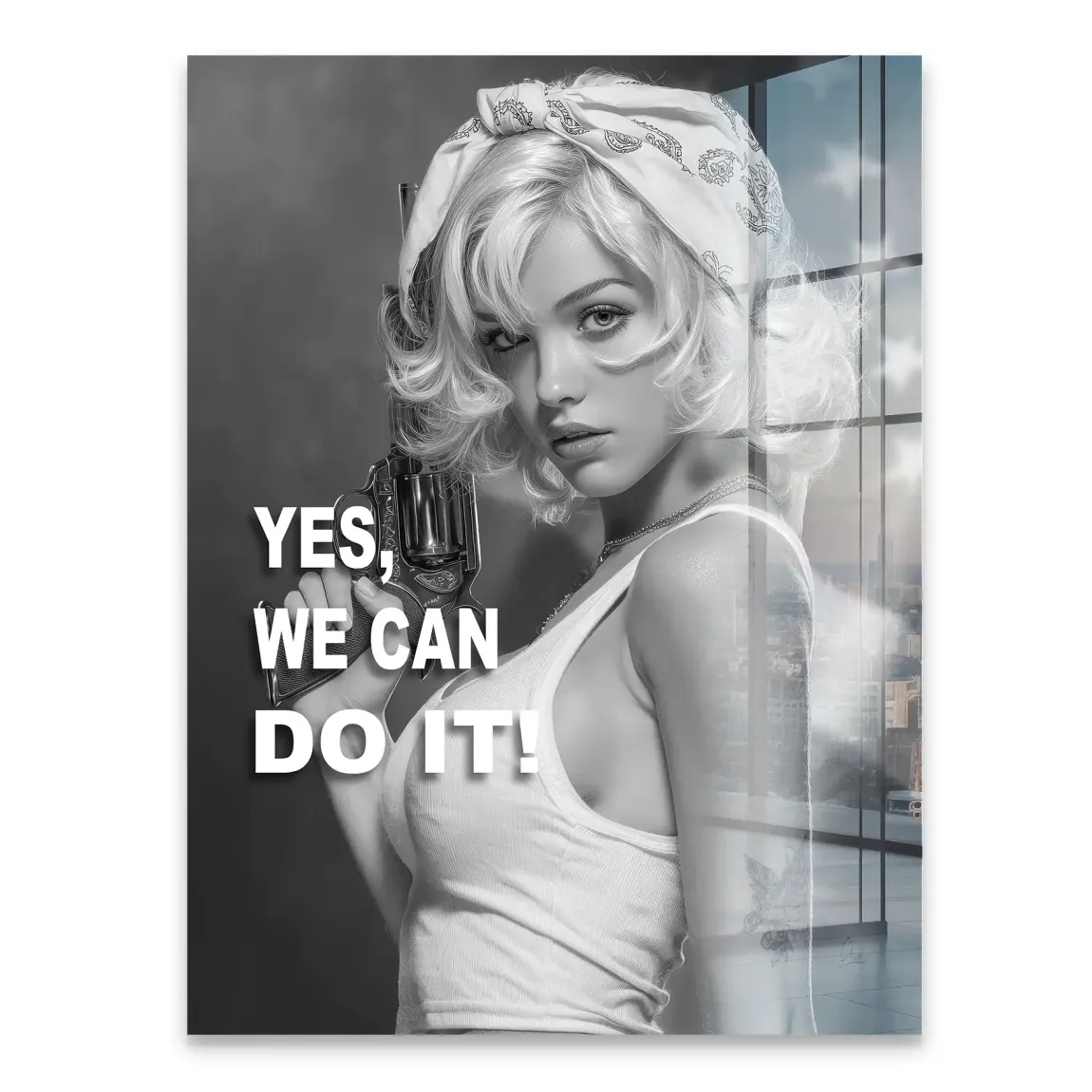 Yes we can Acrylglasbild
