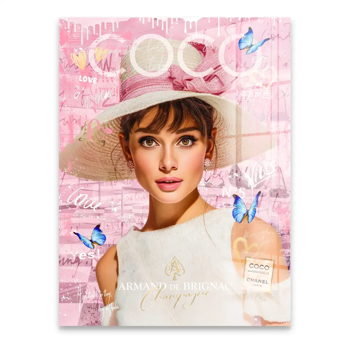 Audrey Hepburn Coco Armand Acrylglasbild INGALERIE