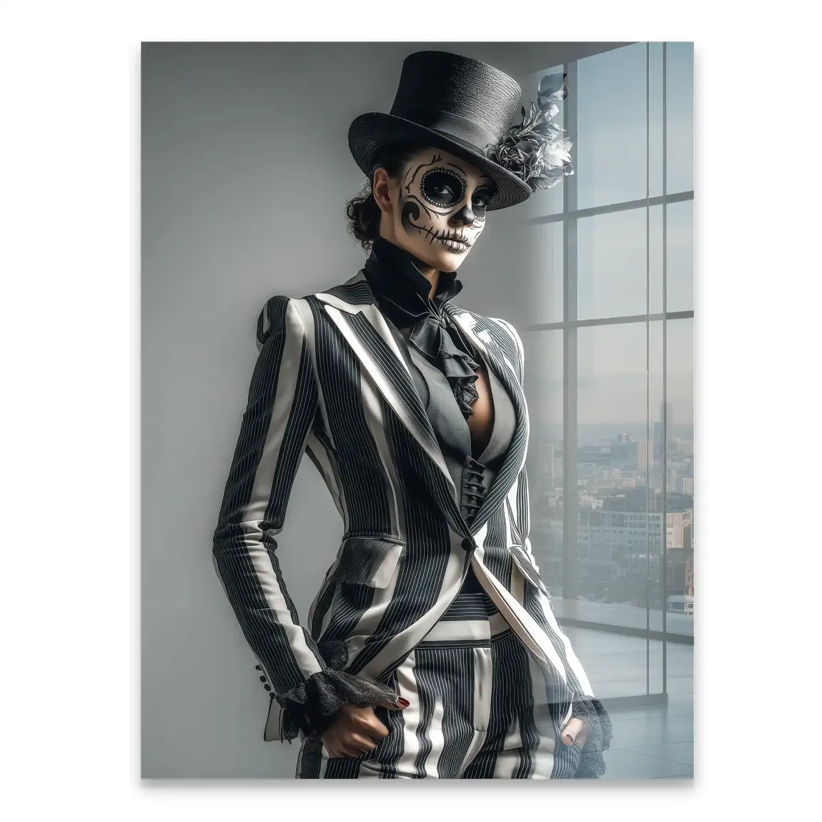 Lady Skull Acrylglasbild INGALERIE