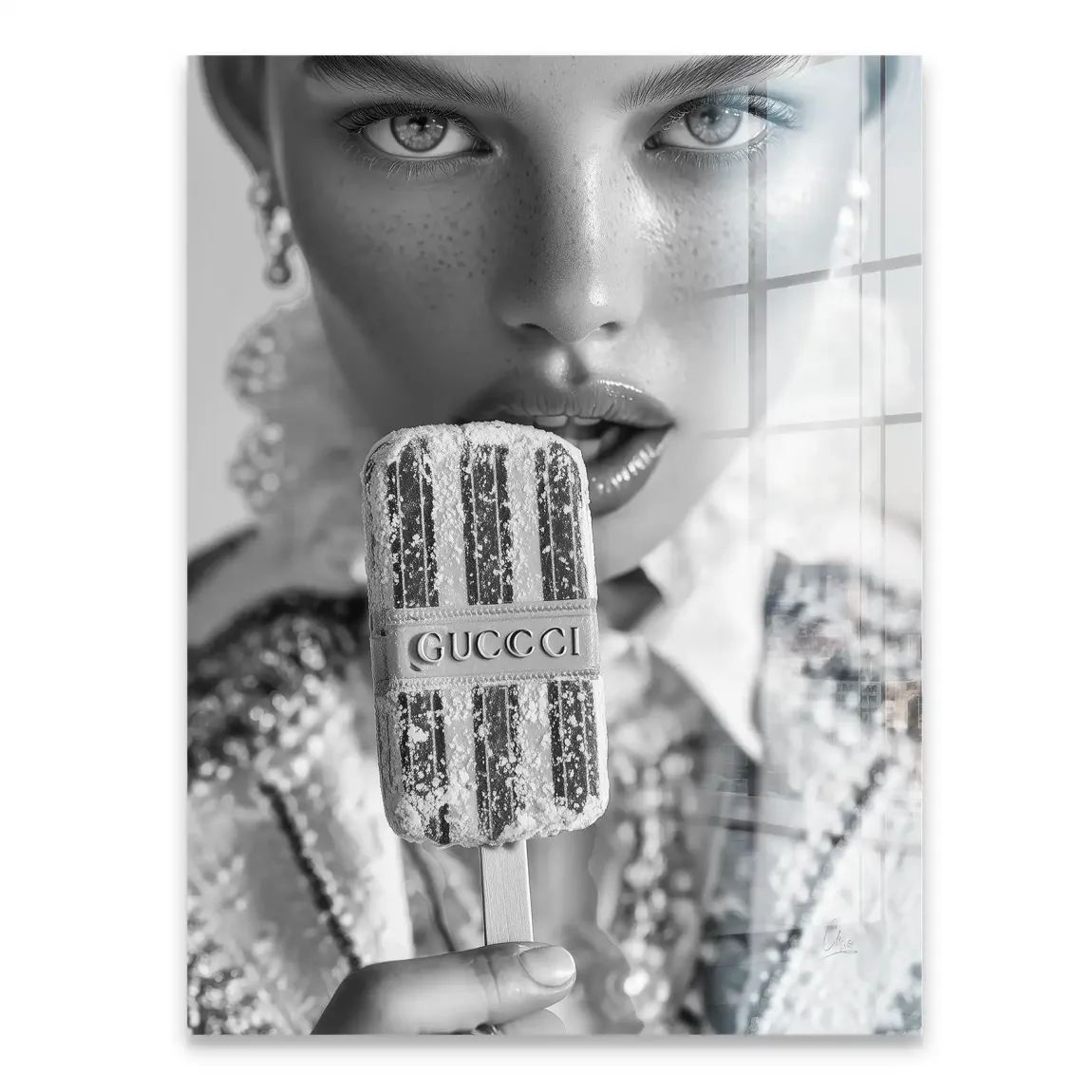 Gucci Ice Noir Acrylglasbild