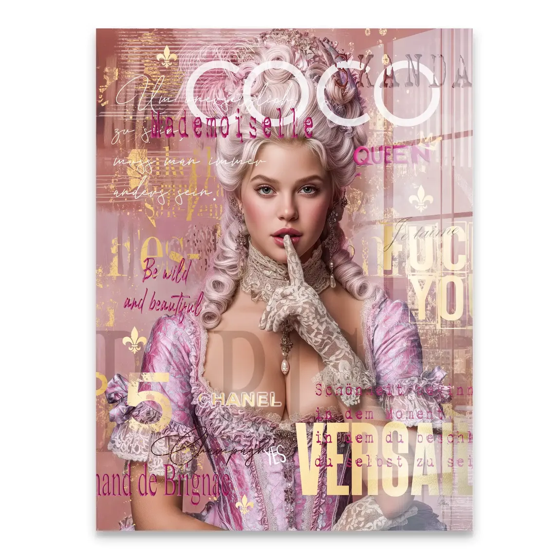 Marie Antoinette Popart Acrylglasbild