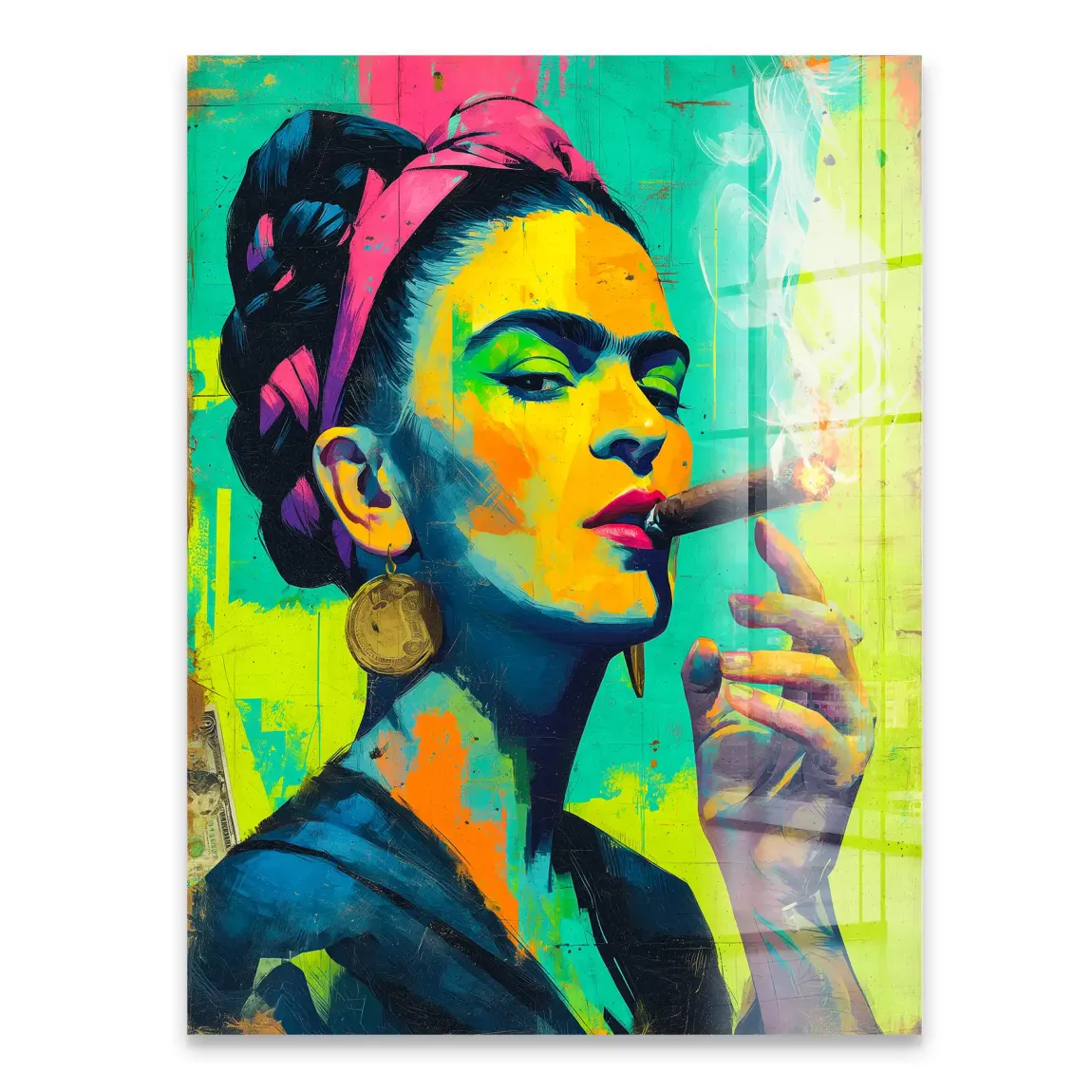 Frida Smoke Queen Acrylglasbild
