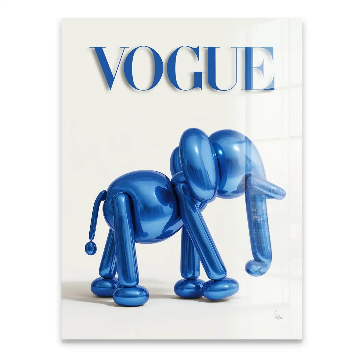 Ballon Elefant Chic Acrylglasbild