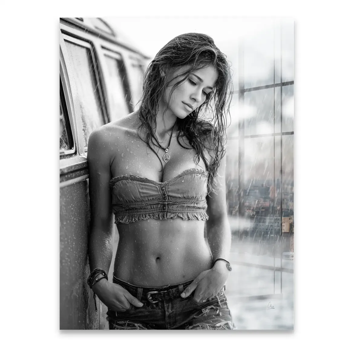 Summer Rain Acrylglasbild