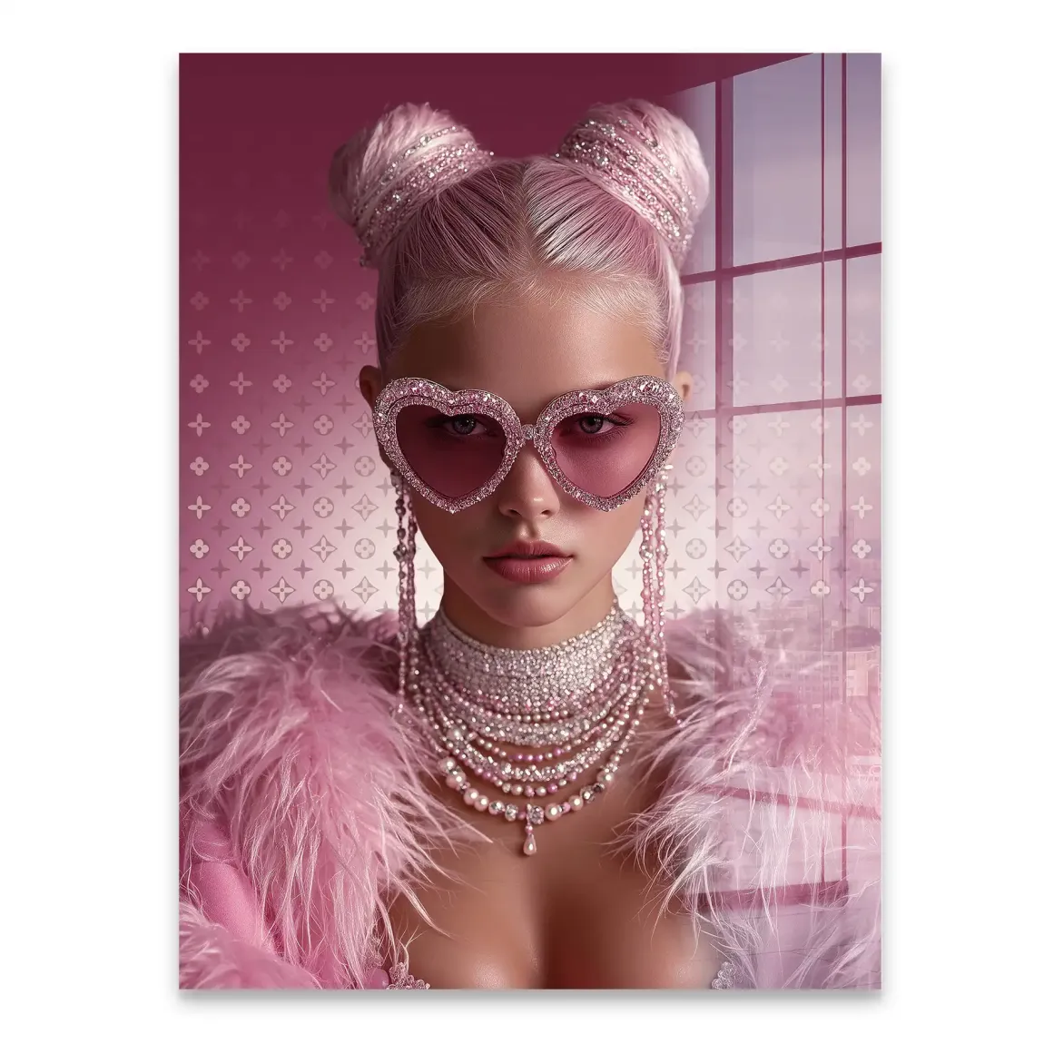 Glamour Girl Acrylglasbild