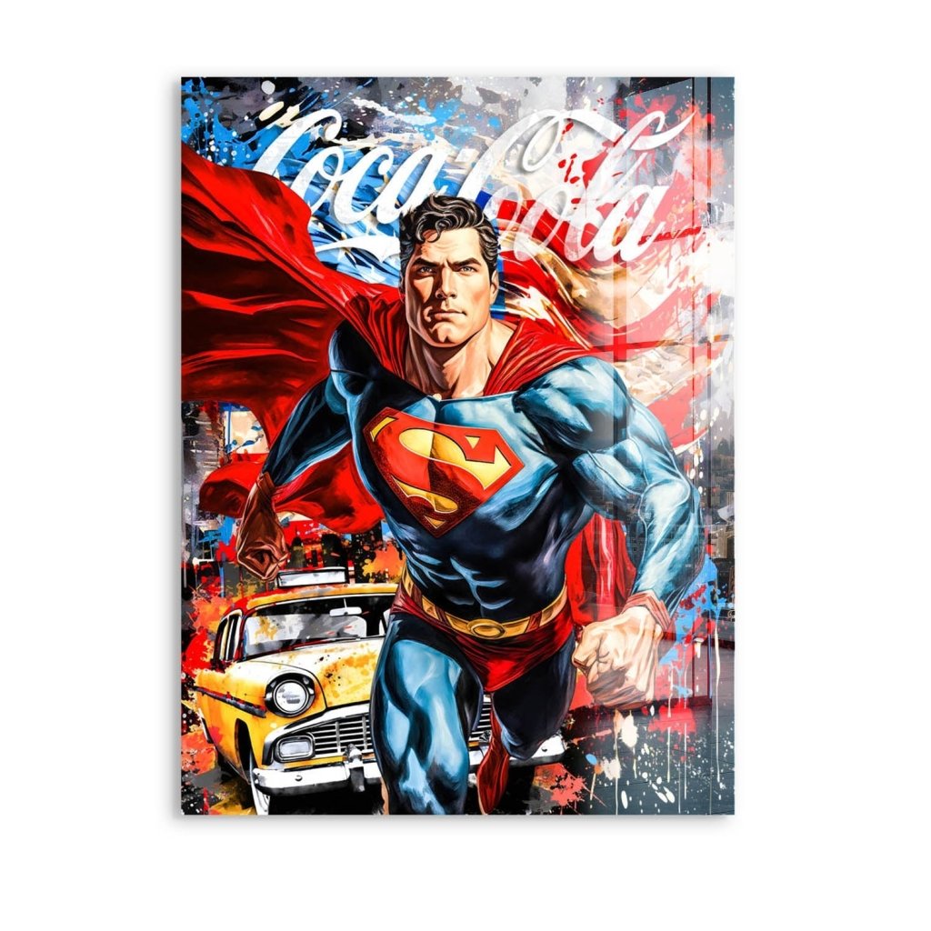 Pop Art Acrylglas Bild Superman New York INGALERIE