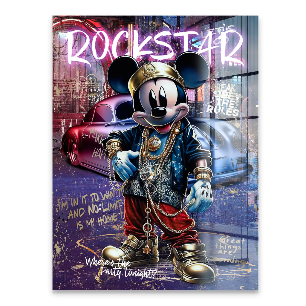 Micky Rockstar Acrylglas Bild INGALERIE