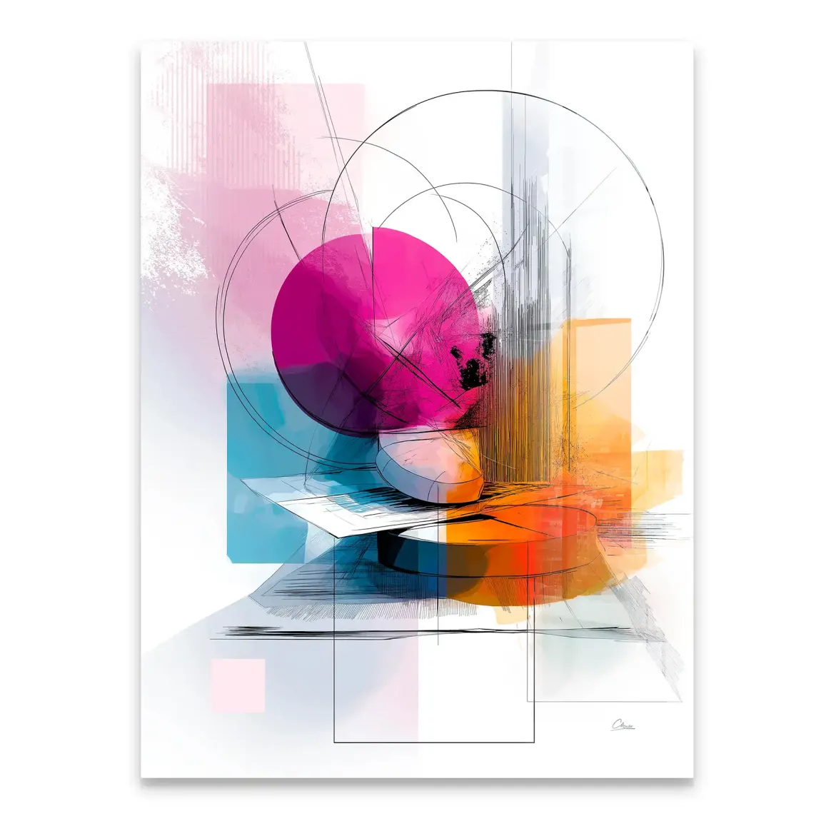 Harmony of Circles Acrylglasbild INGALERIE